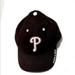 Black Phillies Baseball Cap